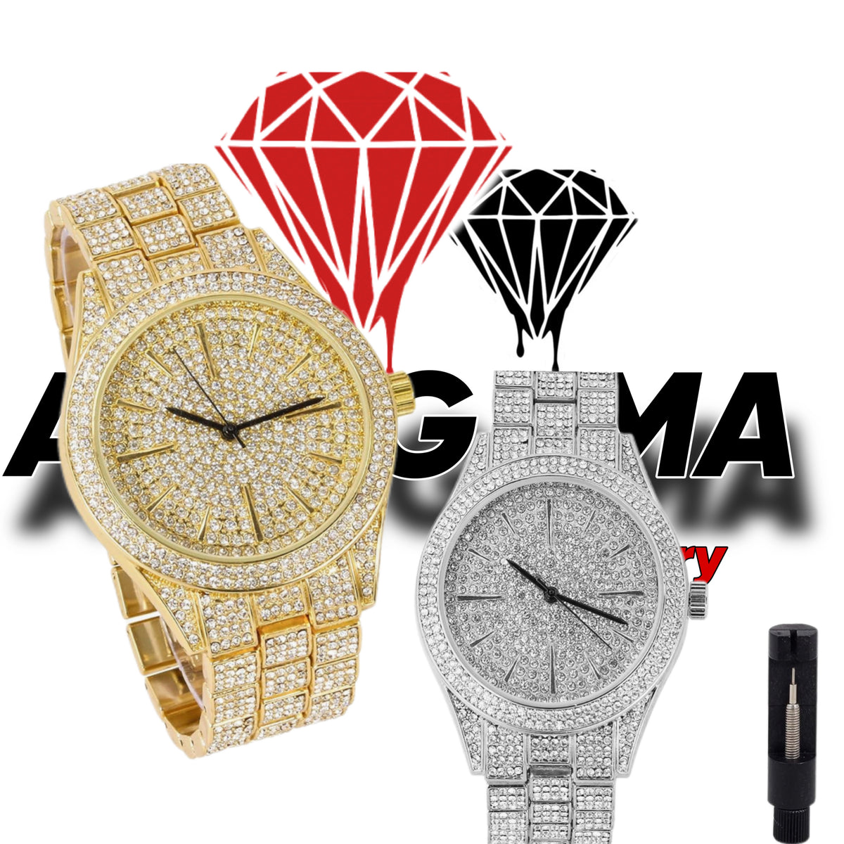 Reloj iced zirconia TP Forest
