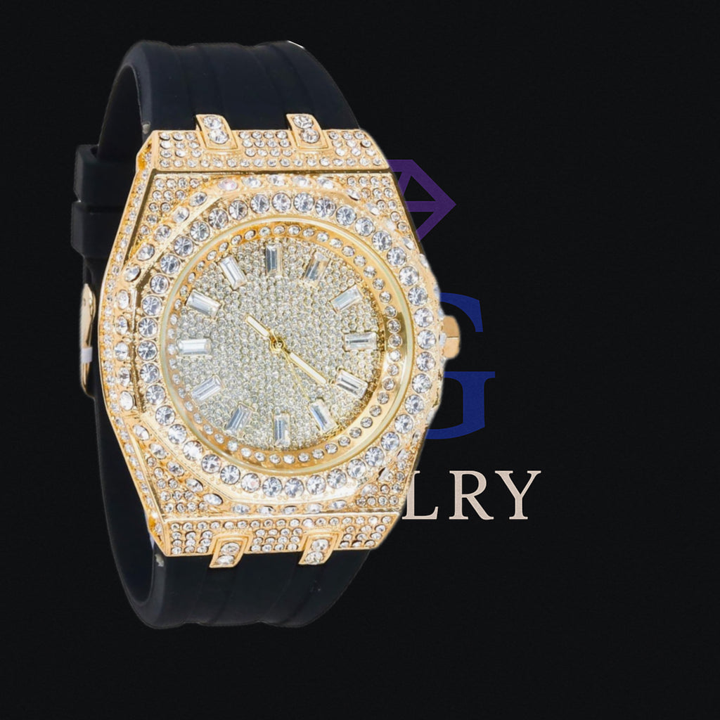 Watch Full Diamonds and numbers in baguette