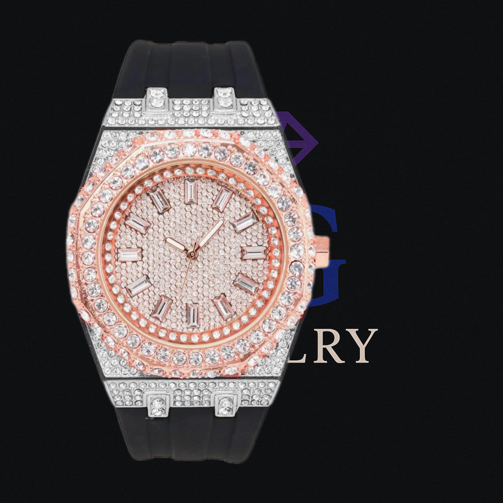 Watch Full Diamonds and numbers in baguette